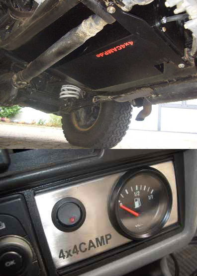 4x4CAMP Mercedes_G Klasse_Zusatztank_Tankanzeige